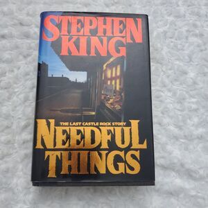 Stephen King Needful Things Hardcover 1991 Red Endpapers